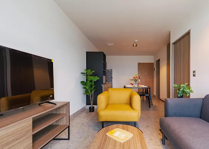 Apartment Bright & Modern W/ Gym & Pool | Viato Homes Mexico City